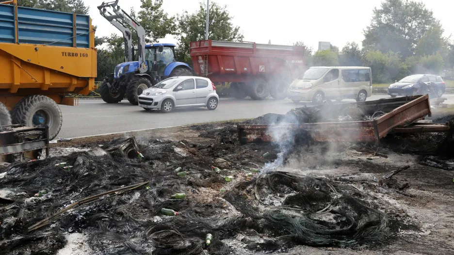 Protest francouzských farmářů