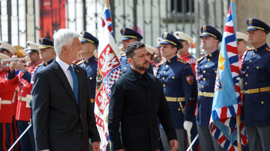 Návštěva ukrajinského prezidenta Volodymyra Zelenského v Praze