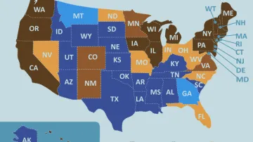 Volební mapa USA