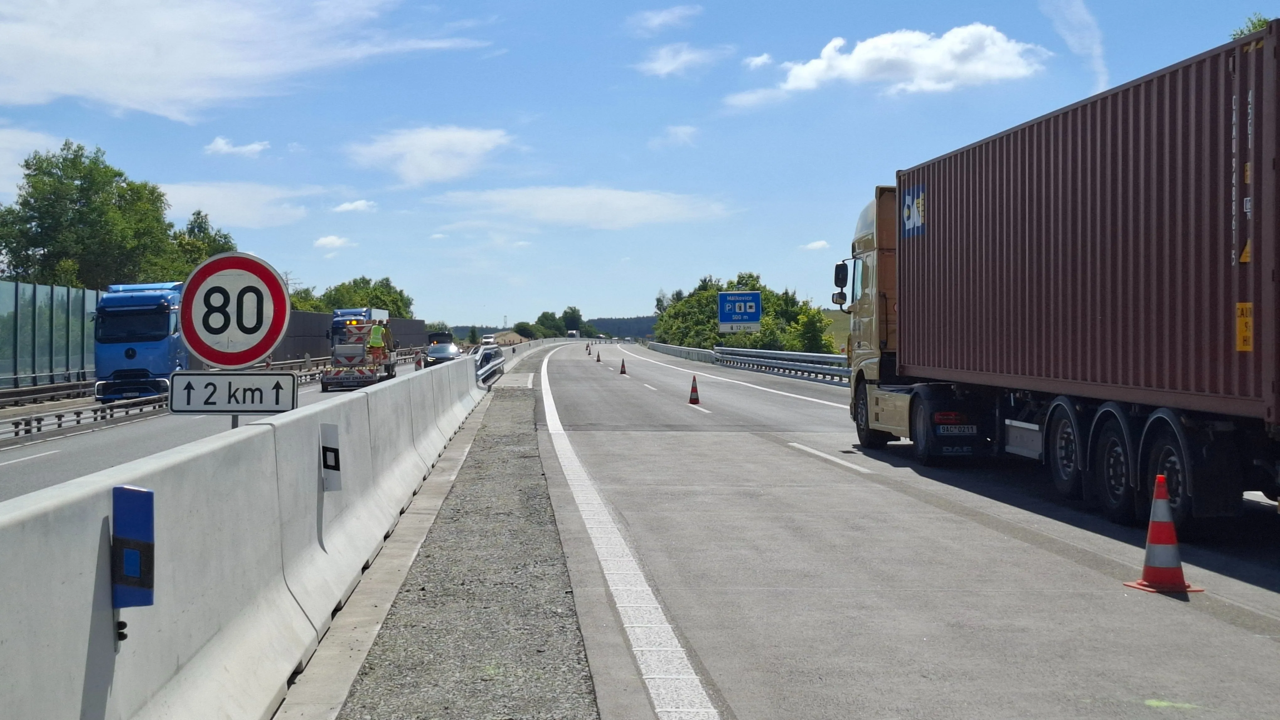 Silničáři začali s opravami dalšího úseku D5 na Tachovsku ve směru na Plzeň