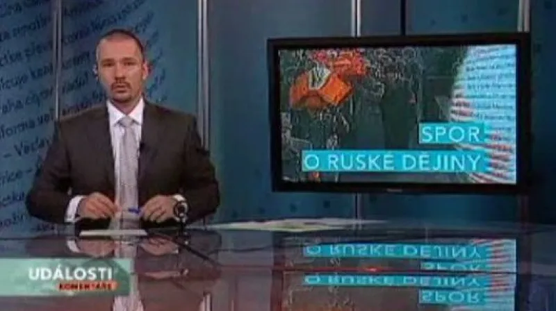 Události, komentáře o sporu o ruské dějiny