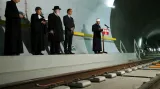 Zástupci náboženských skupin při otevření Gotthardského tunelu