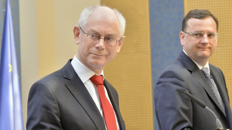 Herman Van Rompuy a Petr Nečas