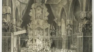 Po celou dobu existence Českého království byli naši panovníci slavnostně korunováni na Pražském hradě. V dějinách se uskutečnilo celkem 28 korunovačních obřadů, které se od roku 1228 konaly vždy v katedrále svatého Víta. Poslední korunovace proběhla 7. září 1836, kdy byl korunován Ferdinand V. Dobrotivý.