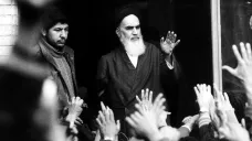 Ajatolláh Chomejní během revoluce v roce 1979