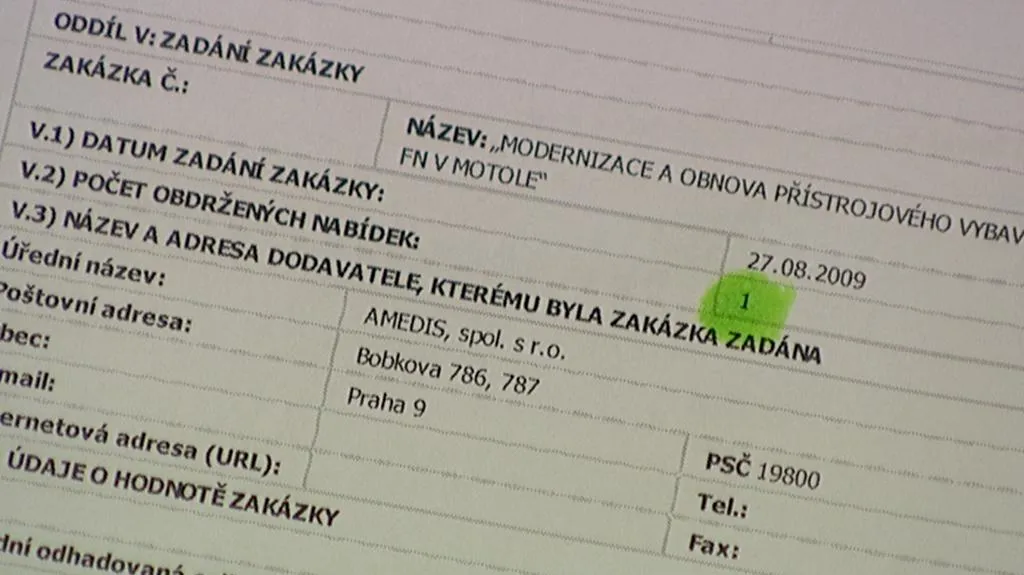 Veřejná soutěž s jediným uchazečem