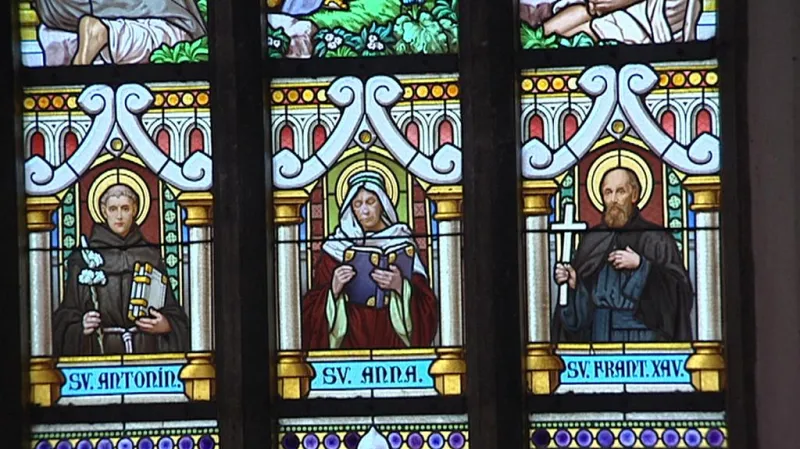 Vitráže z kostela sv. Antonína