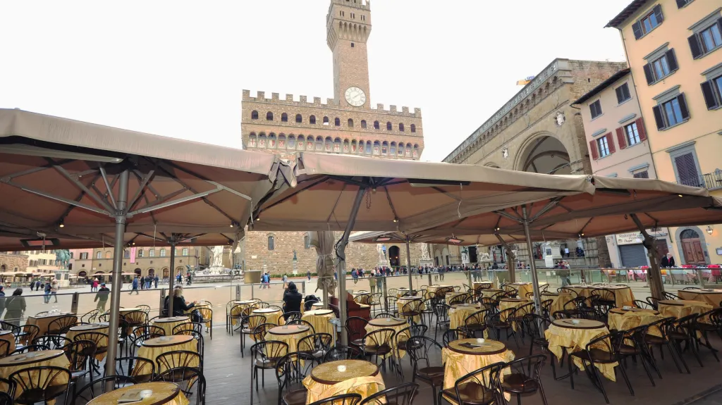 Centrum Florencie je kvůli koronaviru prázdné