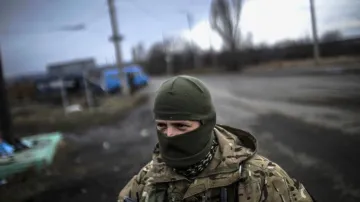 Ukrajinský voják u Debalceve