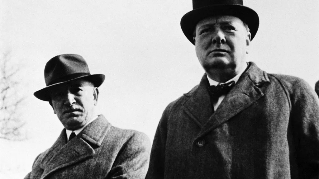 Edvard Beneš a Winston Churchill (duben 1944)