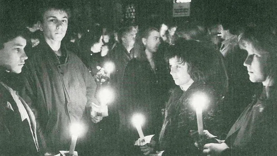 Demonstrace v Lipsku v říjnu 1989