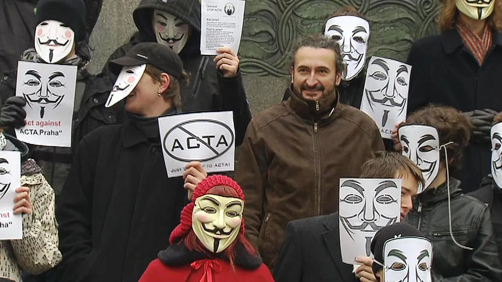 Pražský protest proti smlouvě ACTA