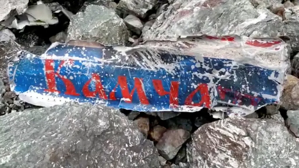 Trosky letadla zříceného u ruské Palany