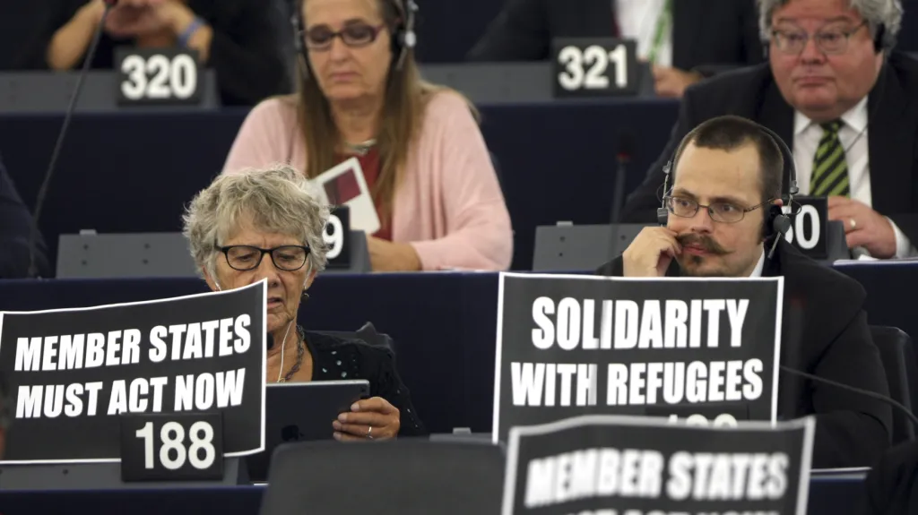 Evropský parlament při jednání o migrační krizi