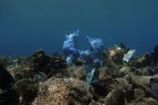 Potápěči otřásl objev zálivu plného „plastových korálů“. Našli ho u řeckého ostrova