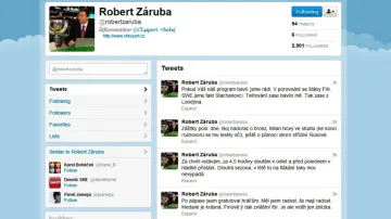Robert Záruba tweetuje