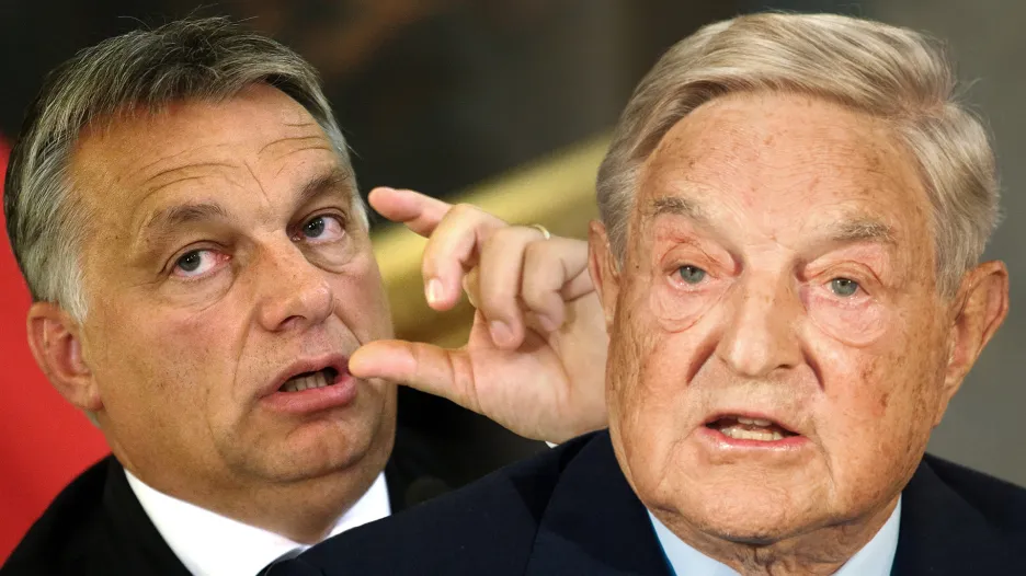 Viktor Orbán a George Soros
