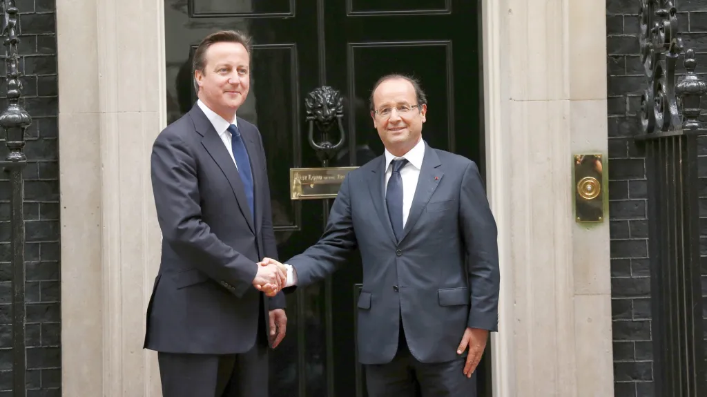 Hollande a Cameron