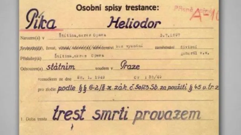 Historik J. Lánik: Píkova likvidace byla dlouhodobě připravována