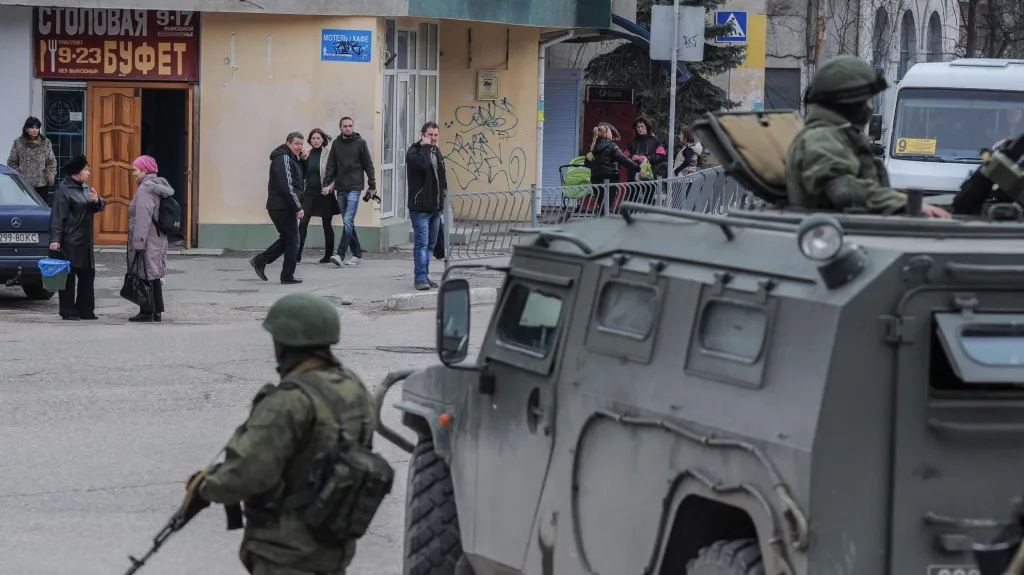 Ozbrojenci na předměstí Sevastopolu