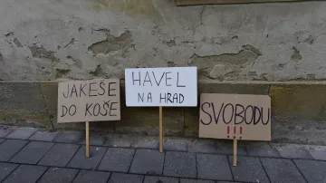 Rekonstrukce okupační stávky v Olomouci