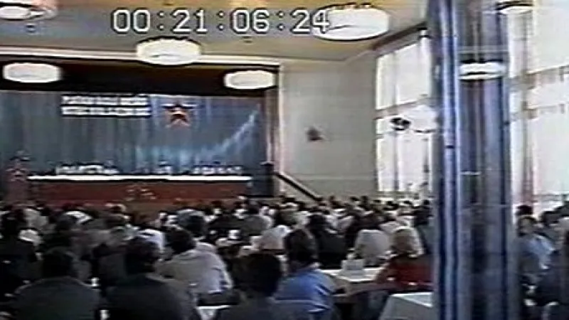 Projev Milouše Jakeše