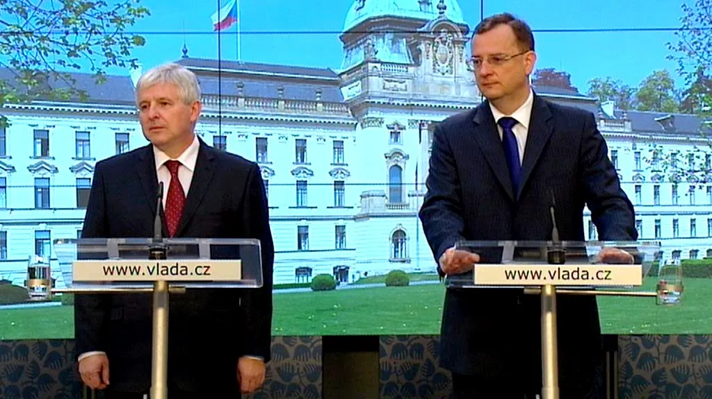Jiří Rusnok a Petr Nečas