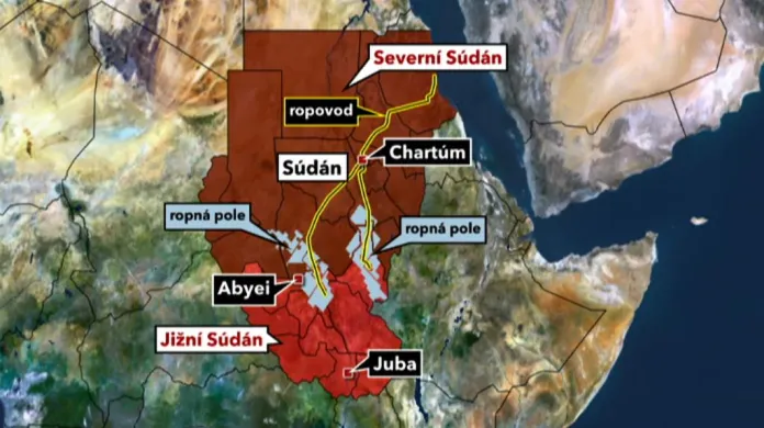 Mapa Súdánu