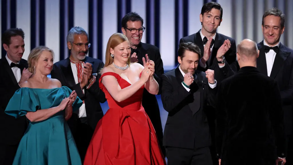 Ansámbl seriálu Boj o moc při udílení Emmy