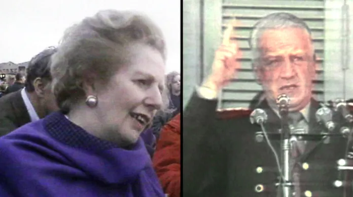 Margaret Thatcherová a Leopold Galtieri