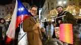 Lampionový průvod jako připomínka událostí 17. listopadu let 1939 a 1989, Brno
