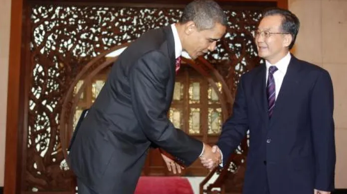 Barack Obama a Wen Ťia-pao