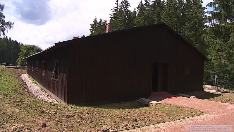 Současná podoba bývalého internačního  tábora v Hodoníně u Kunštátu