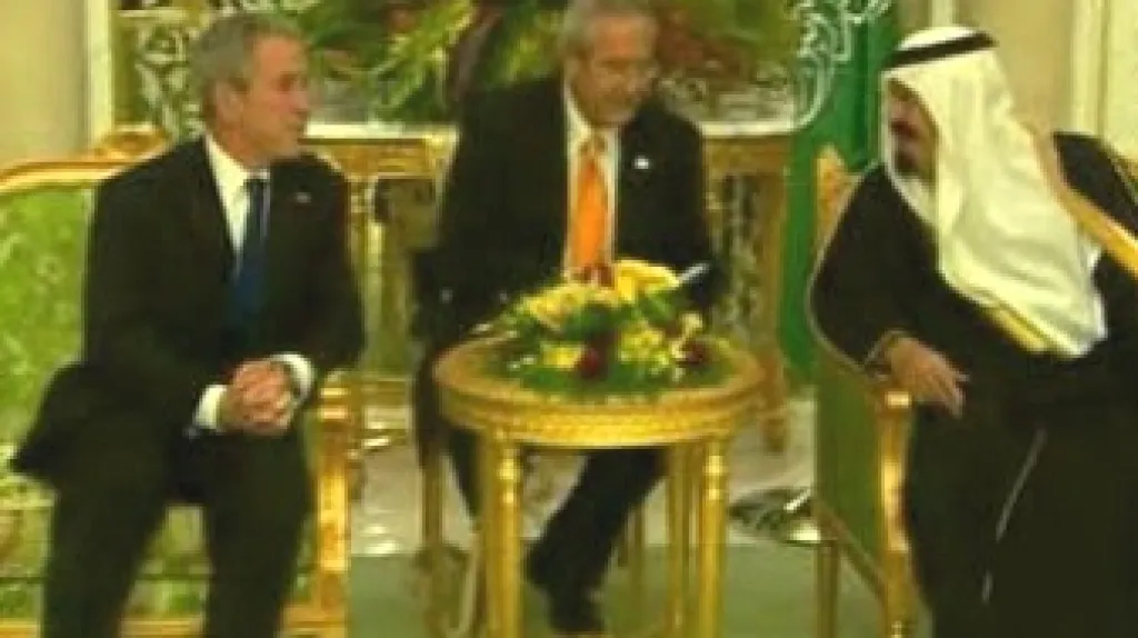 Prezident Bush na návštěvě Saúdské Arábie
