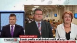 Zdeněk Škromach a Miluše Horská k jednání v Senátu o sKartách
