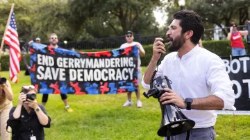 Protest proti gerrymanderingu v Texasu