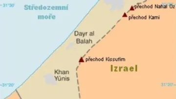 Mapa pásma Gazy