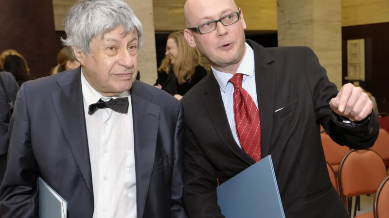 Ivan Klíma (vlevo) a Jiří Peňás (vpravo)