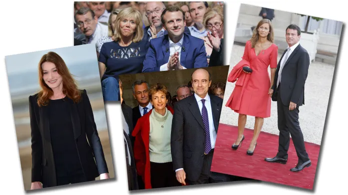 Manželky možných prezidentských kandidátů: Carla Bruni-Sarkozyová, Isabelle Juppéová, Brigitte Macronová, Anne Gravoinová