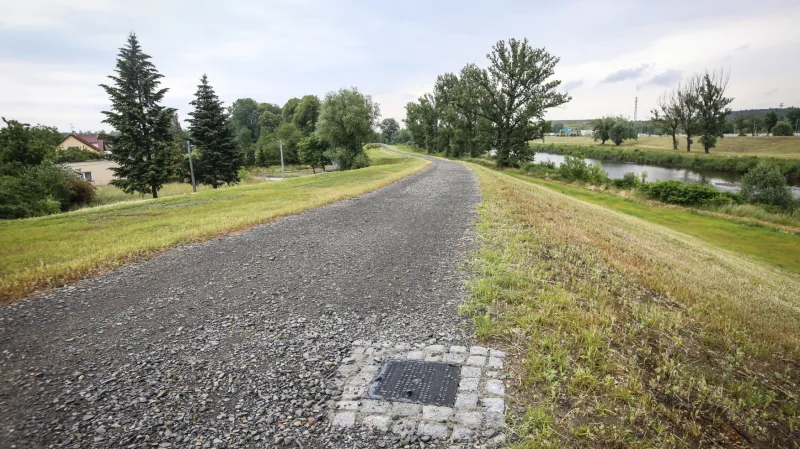 Nová protipovodňová hráz v Ostravě-Koblově