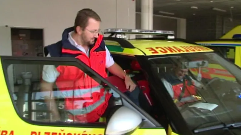 Posádka ZZS při výjezdu