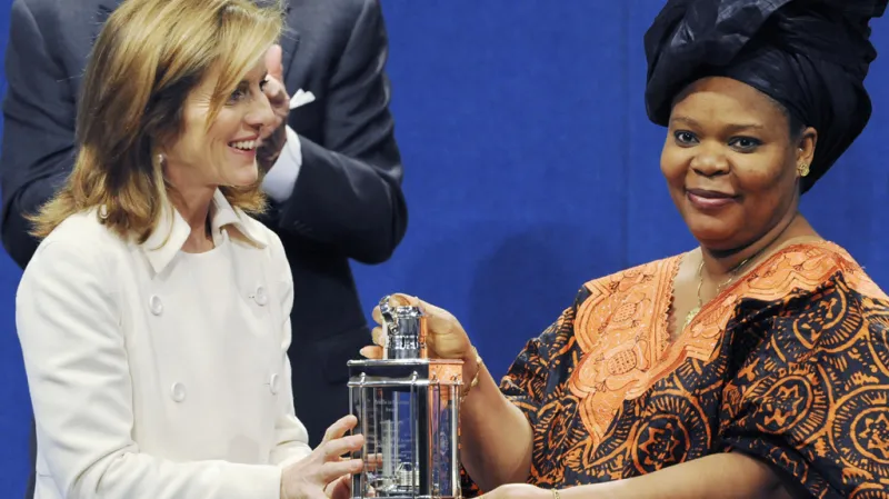 Liberijská mírová aktivistka Leymah Gboweeová