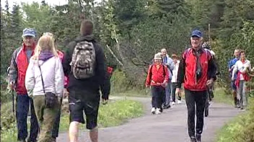 Turisté v Krkonoších