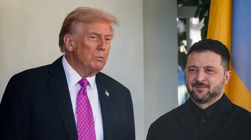 Donald Trump a Volodymyr Zelenskyj při setkání v Bílém domě na podzim 2025