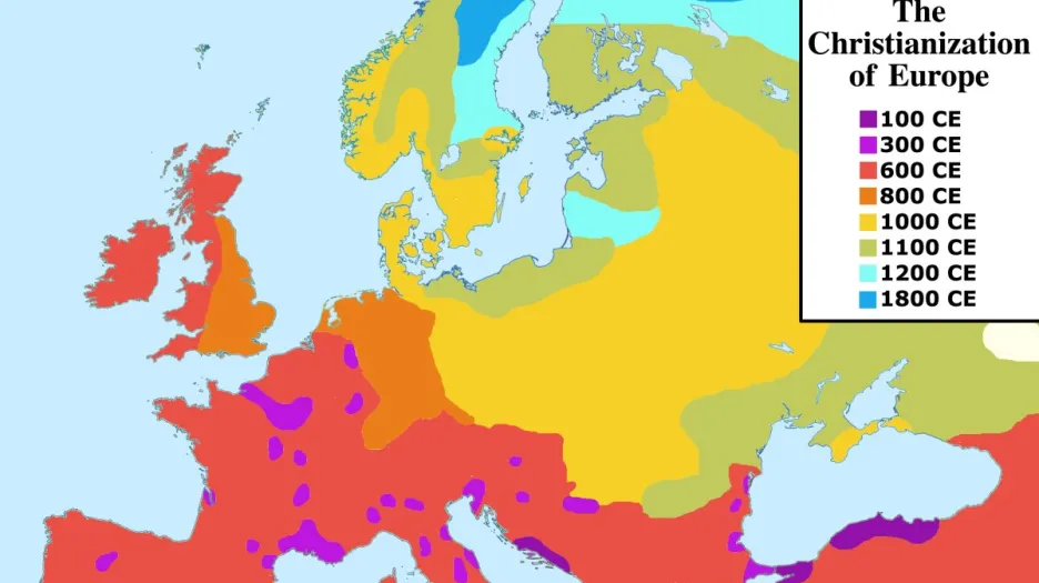 Šíření křesťanství v Evropě