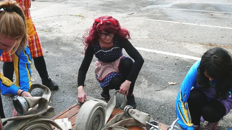 Hasičská soutěž v obci Suchý na Boskovicku