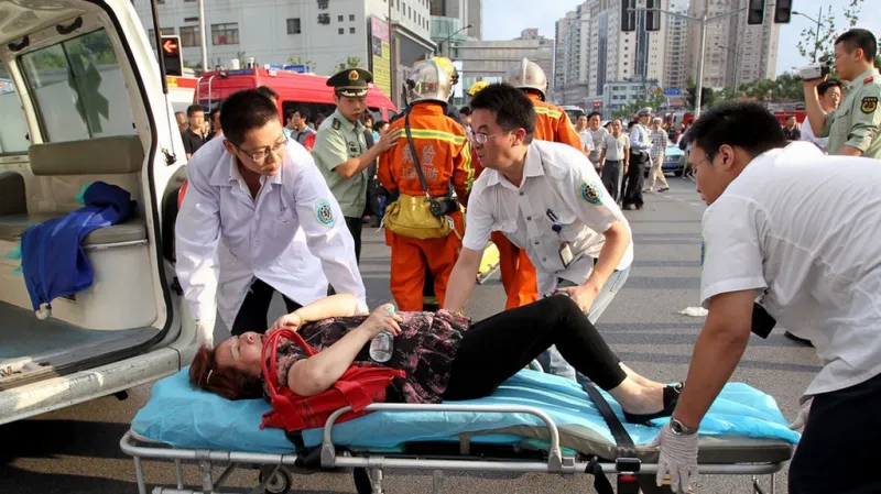 Srážka metra v Šanghaji