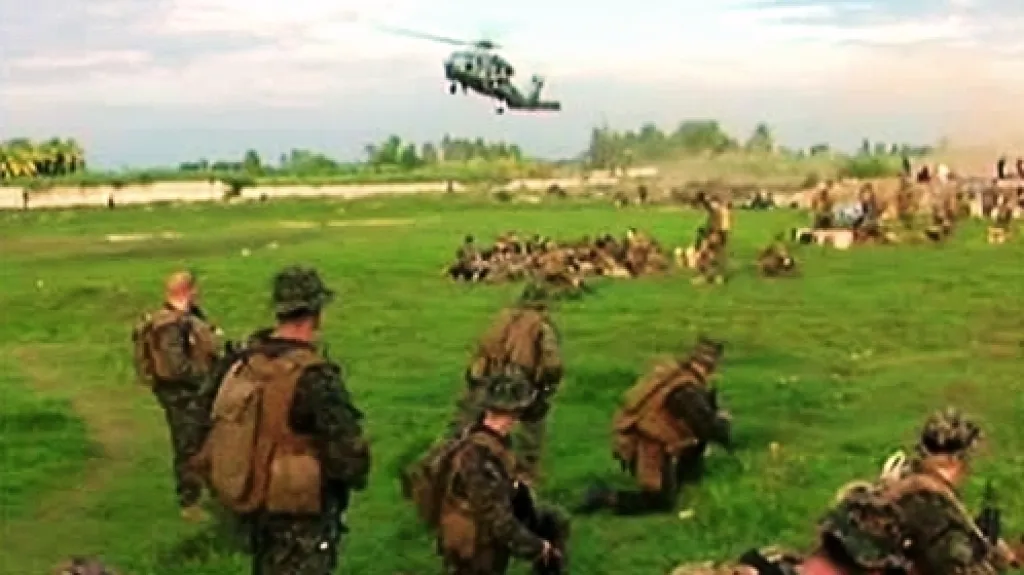 Američtí vojáci na Haiti