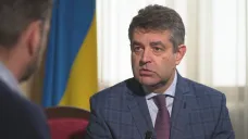Náměstek ukrajinského ministra zahraničí a bývalý velvyslanec v Česku Jevhen Perebyjnis
