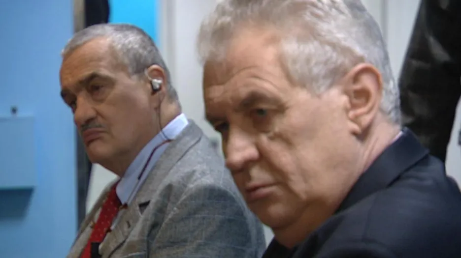 Karel Schwarzenberg a Miloš Zeman